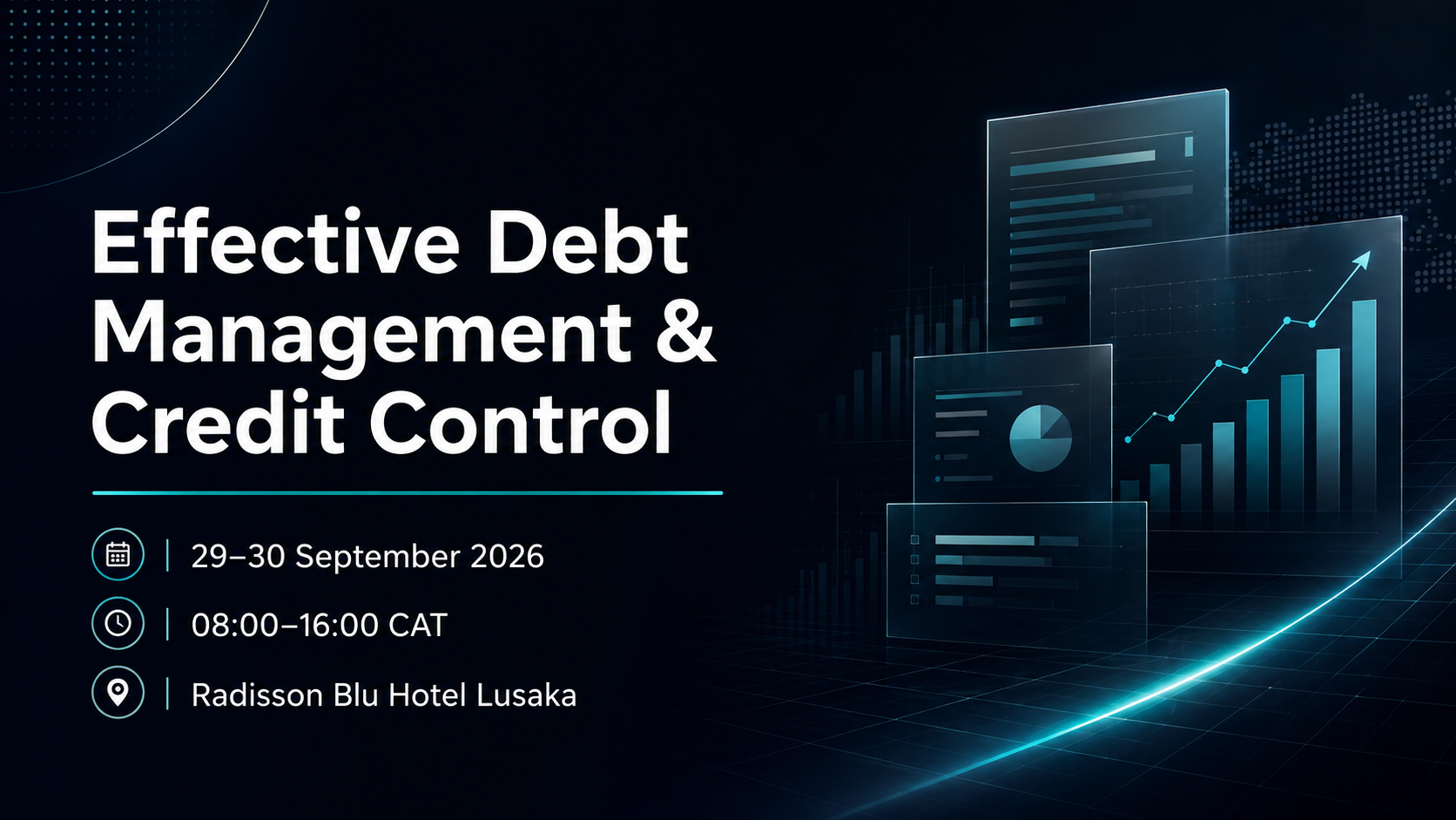 Debt Management & Credit Control Workshop Lusaka - 29–30 September 2026 at Radisson Blu Hotel Lusaka
