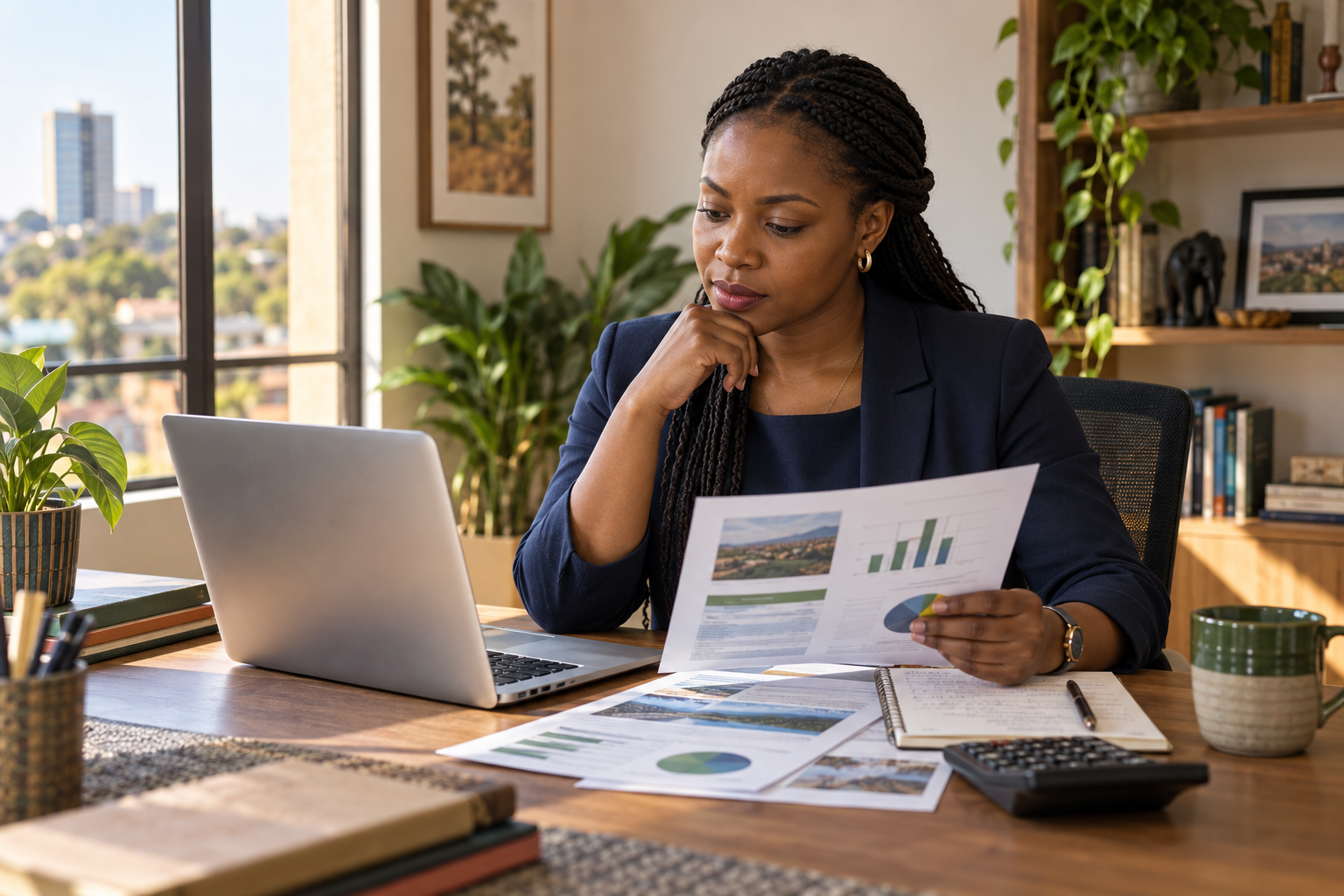 Zambian investor learning how to choose stocks in Zambia by analysing LuSE company reports