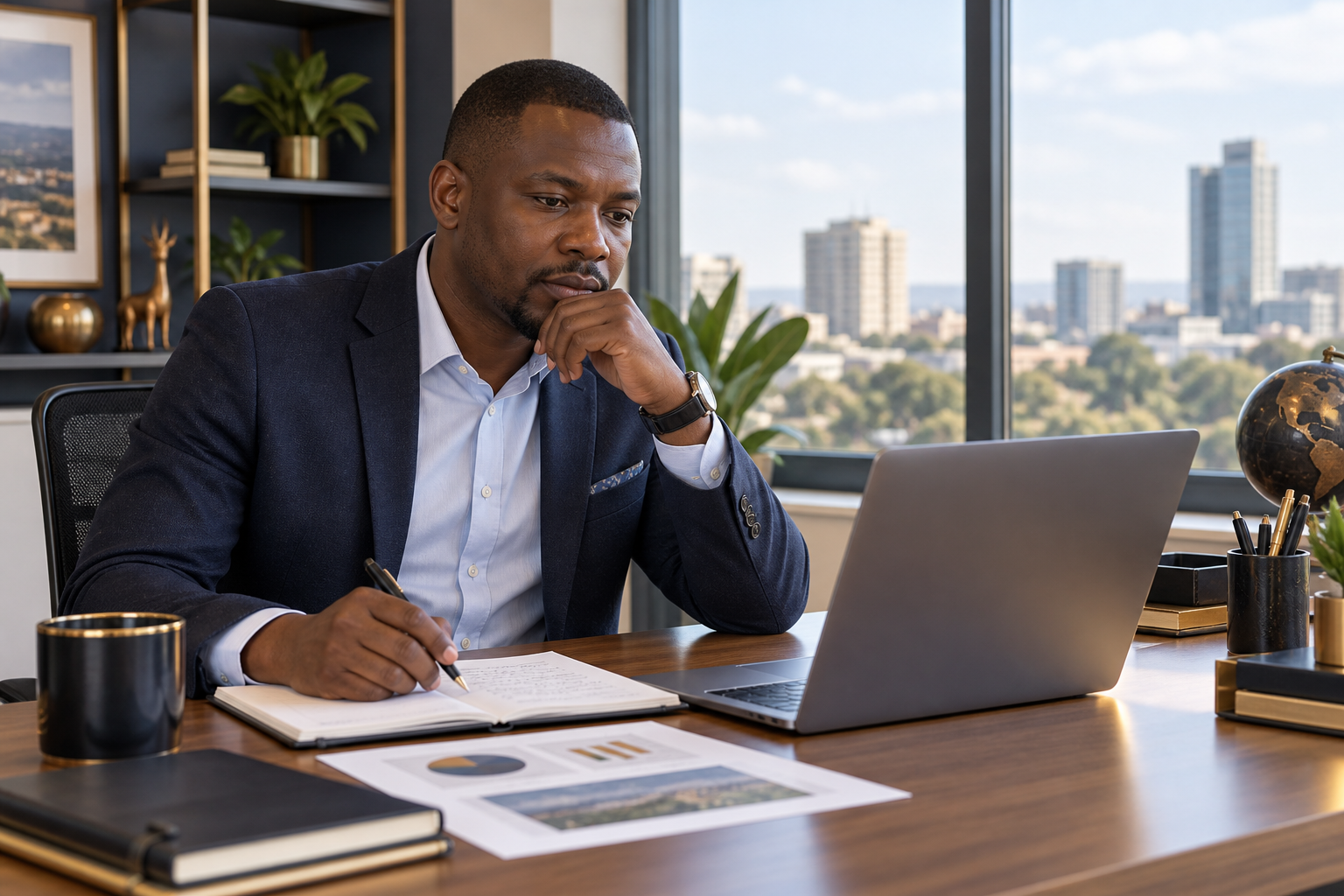 Zambian individual investor reviewing Treasury bills and government bonds